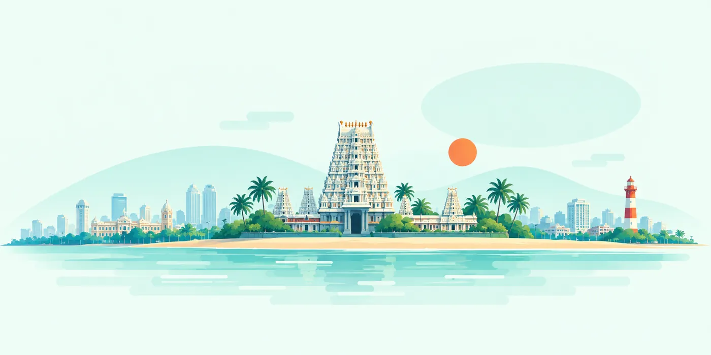 Illustration of Chennai, Tamil Nadu