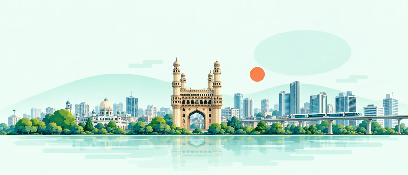 Illustration of Hyderabad, Telangana
