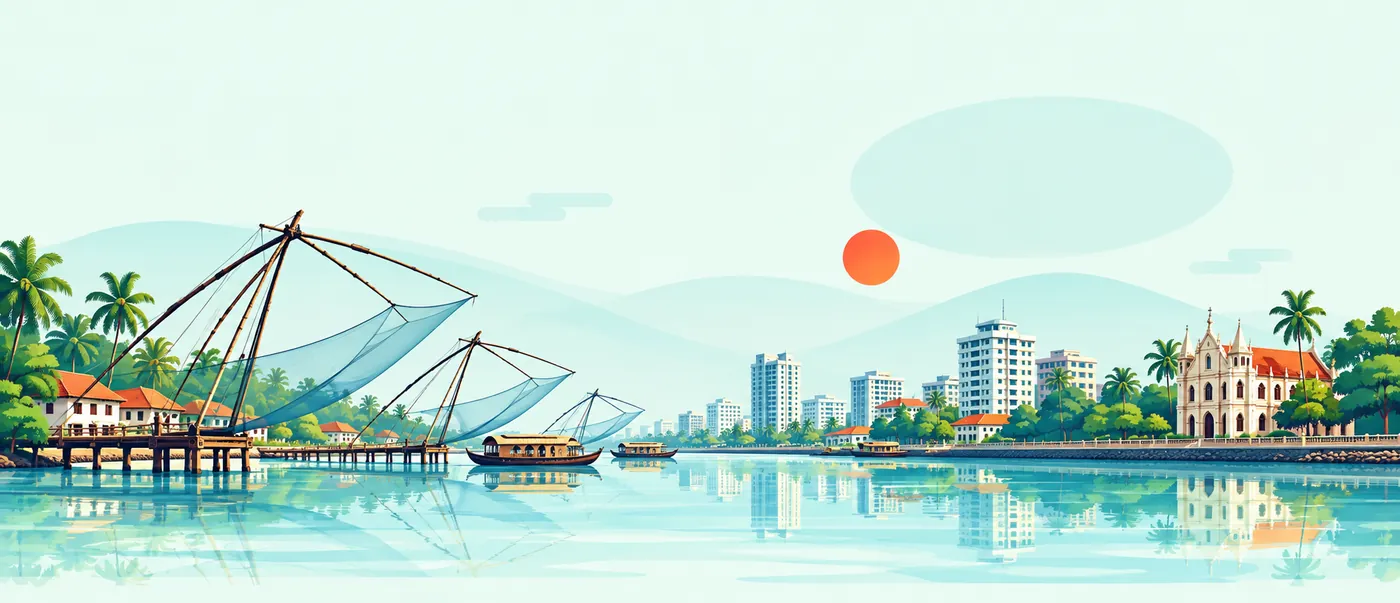 Illustration of Kochi, Kerala