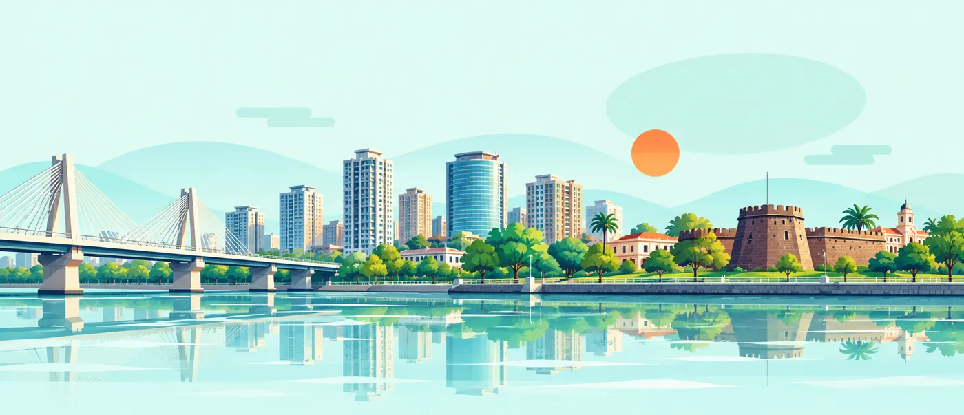 Illustration of Surat, Gujarat